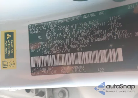 2012 Toyota Highlander Se V6 из США, поврежденный, VIN 5TDBK3EHXCS143378